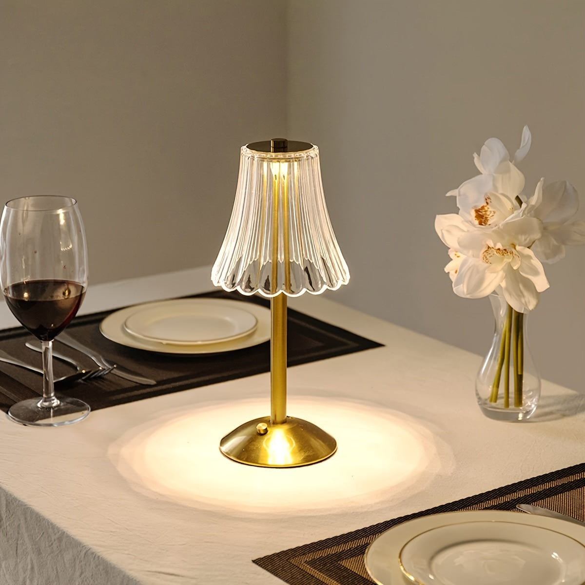 Luminária de Mesa Cristal Elegante | Santorini ©