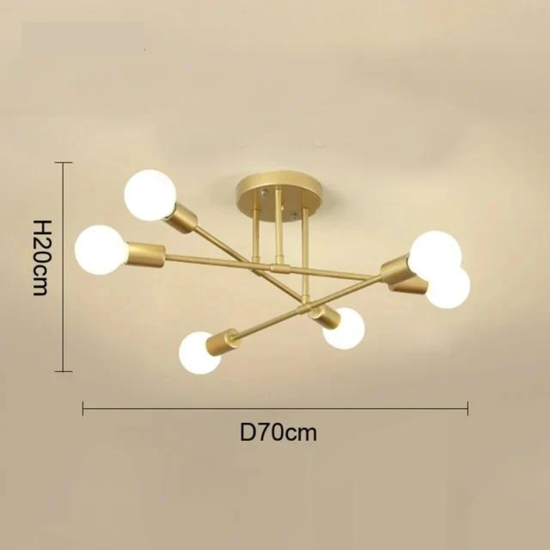 Lustre Moderno Minimalista 6 Lâmpadas | Santorini ©