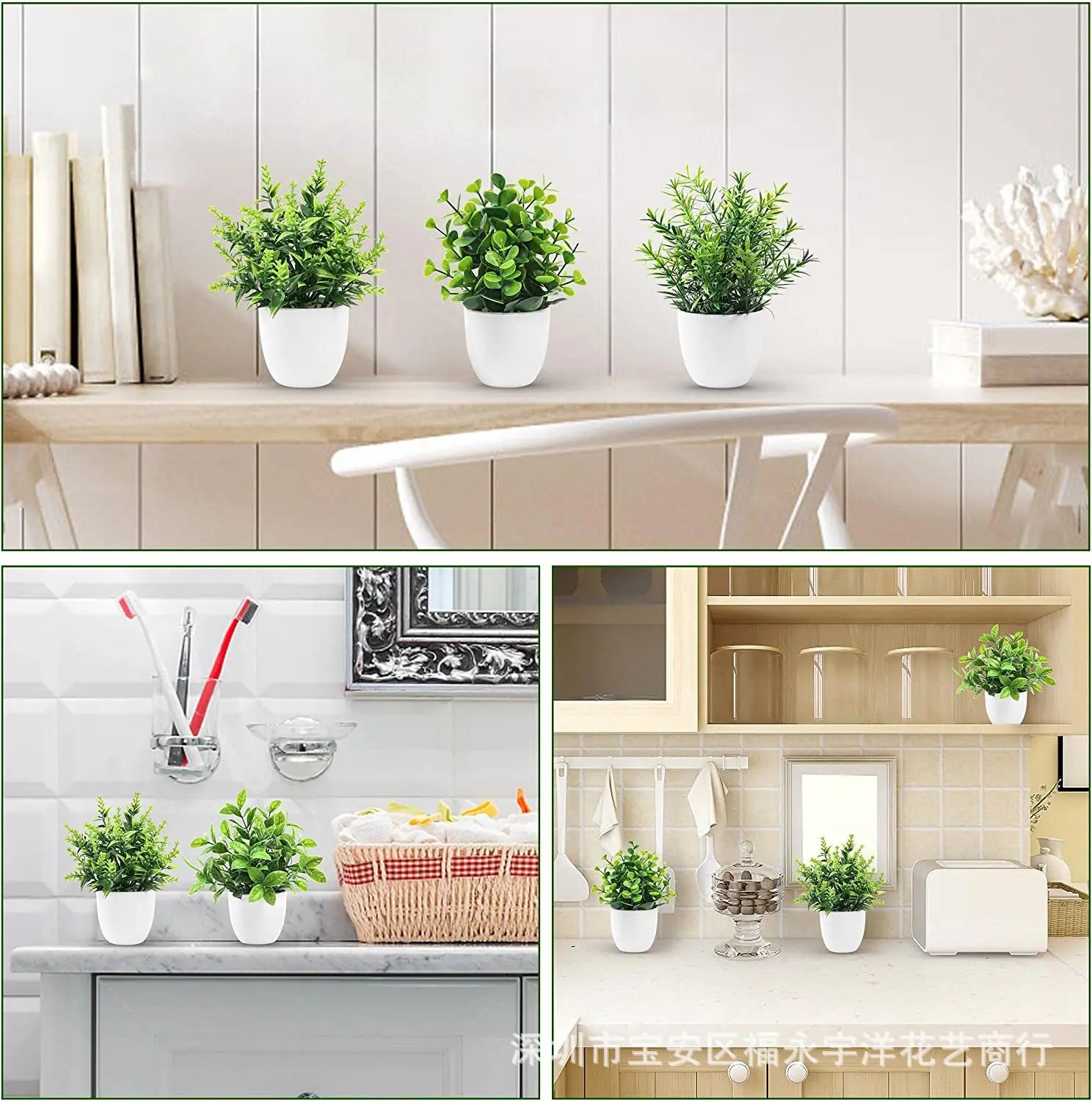 Planta Artificial em Vaso | Decoração Elegante | Santorini ©