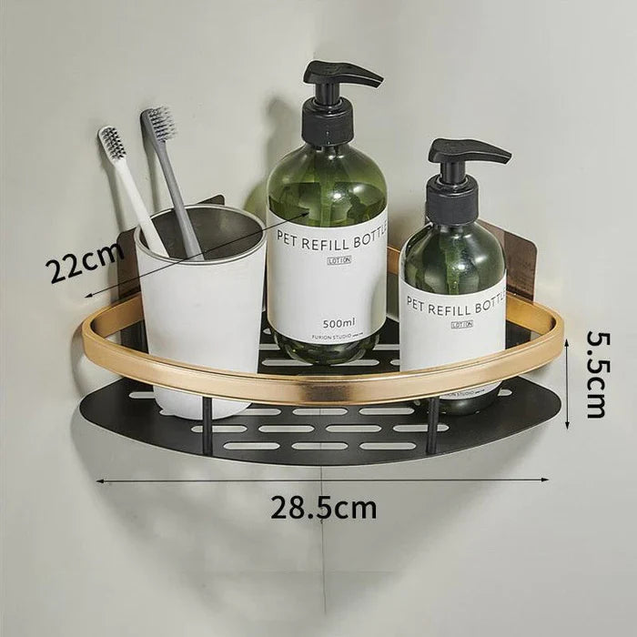 Prateleiras de Banheiro Porta Shampoo em Alumínio | Santorini ©