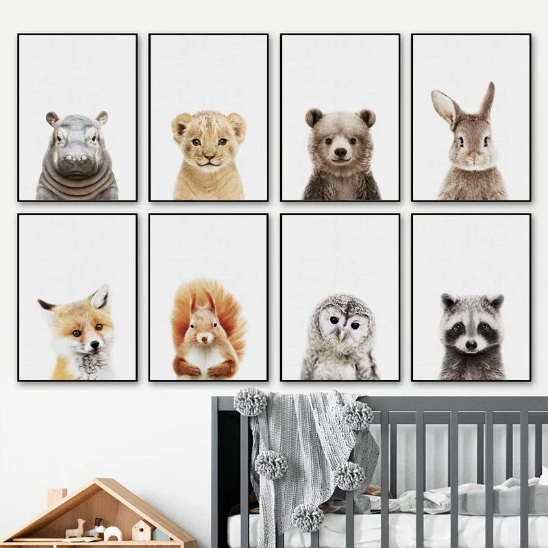 Quadro Decorativo Animais Zoo | Santorini ©